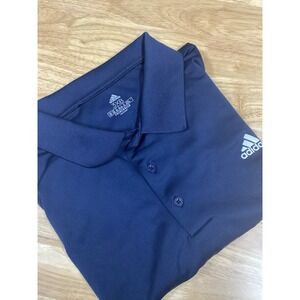 Mens Adidas Primegreen Big & Tall short sleeved performance polo 3XB Navy Blue